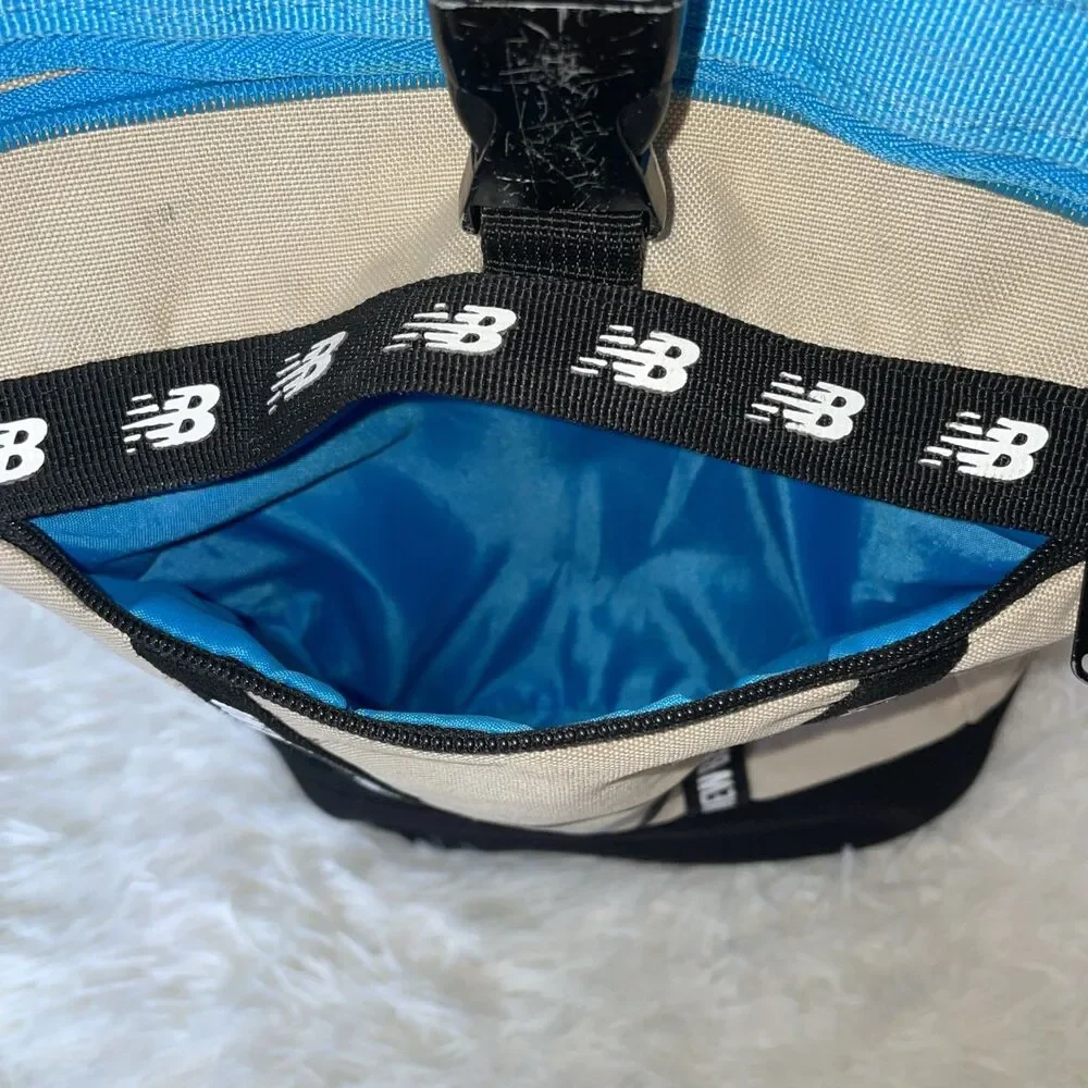 New Balance Track and Field Nationals 2021 Roll Top Backpack Beige Black Blue